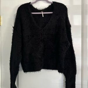 FREE PEOPLE oversized V neck sweater